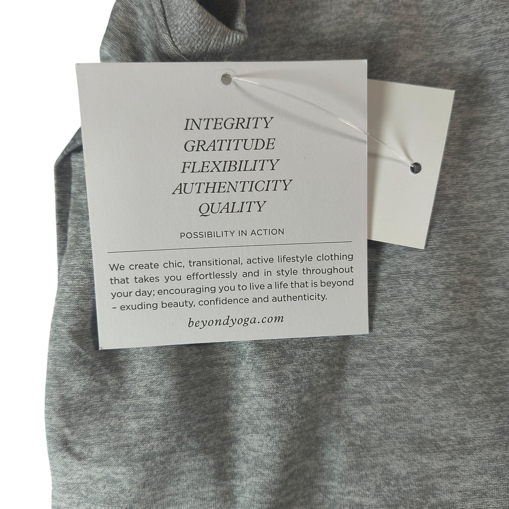 Beyond Yoga Featherweight Rebalance Tank XS Silver Mist Heather Yoga NWT Top - Picture 4 of 6